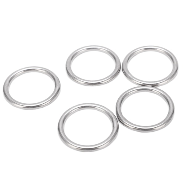 Överlägsen Svetsad Solid Ring, O-ring i Rostfritt Stål Erbjuder Kraftig Nickelpläterad Stålprestanda för Marina Applikationer