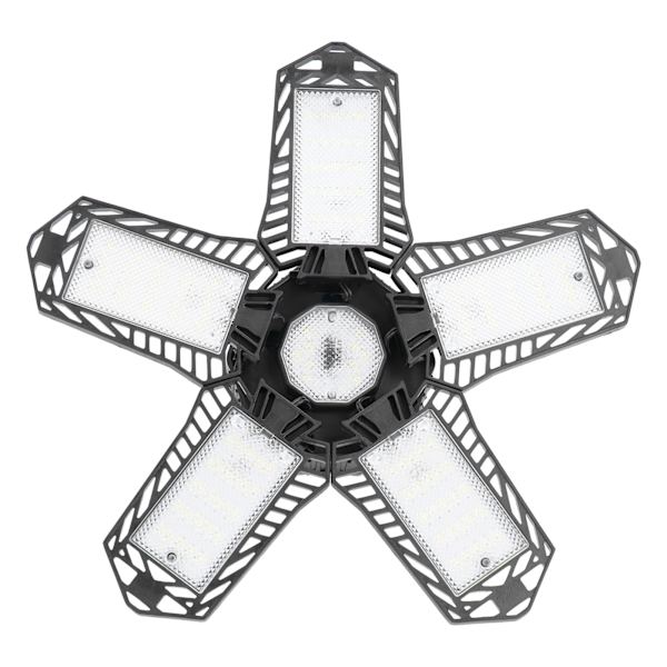 LED-garagelampa 137LED Deformerbar 80W 8000lm 360° Justerbar Hi