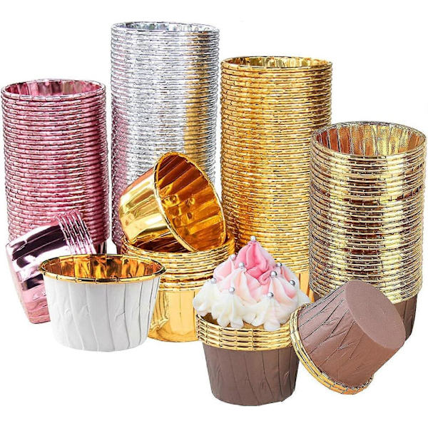 GETIT Cupcake Bageforme, Bagepapirforme, 200 STK Cupcakes Bageform Papir
