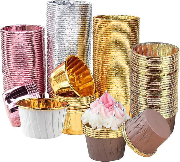 GETIT Cupcake Bakformar, Bakpappersmuggar, 200 st Cupcake Bakformar i Papper