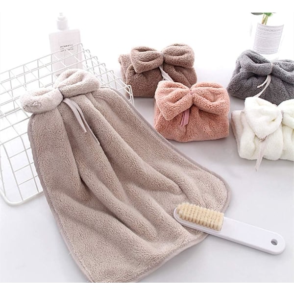 Absorberande korallfleecehanddukar med stark vattenabsorption, absorberar snabbt vatten mikrofiber korallvelour, supermjuka söta handdukar, utan blekning