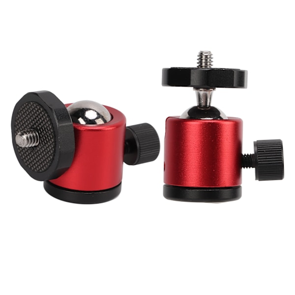 Tripod kulledshuvud kameramontering aluminiumlegering 360° roterande universell för stativ SLR-kamera röd