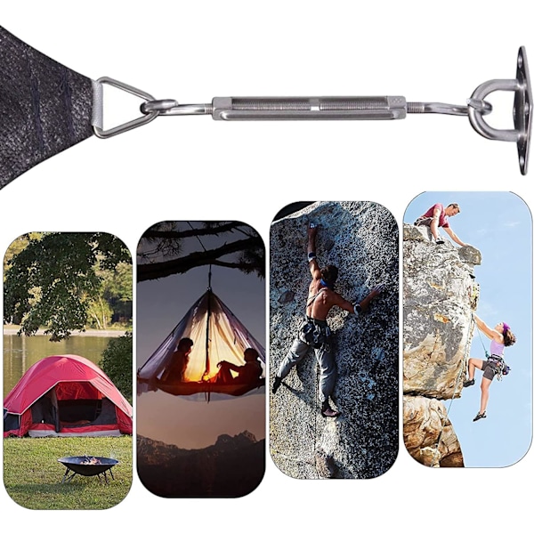 Justerbart Vantskruvset, Installationstillbehör för Utomhusskärm, Premiummaterial för Enkel Installation & Hög Lastkapacitet, Marinkvalitet