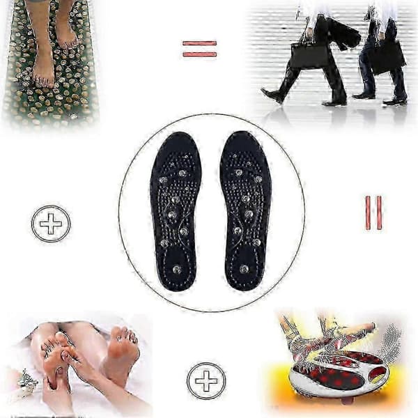GETIT (Svart-41 TIL 46) Terapi Nevropati Plantar Fasciitis Lindring