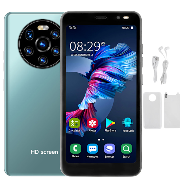 LANDVO mate40 pro 5.45in HD-skärmtelefon Dubbelkort Dubbel standby Smartphone 512MB+4GB(Vert )