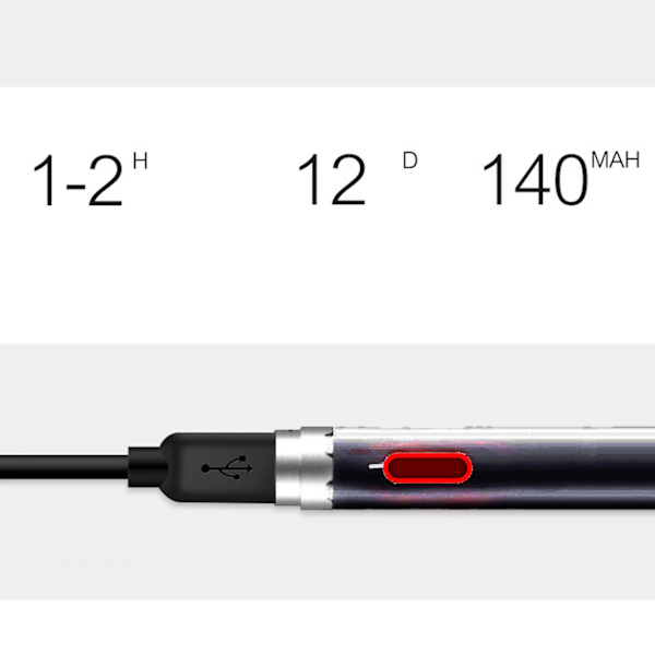 Tablet Stylus Pen 5V 0.2A Høj Nøjagtighed Fleksibel Universal Touch Screen Pen til Tablet PC Telefon Sort