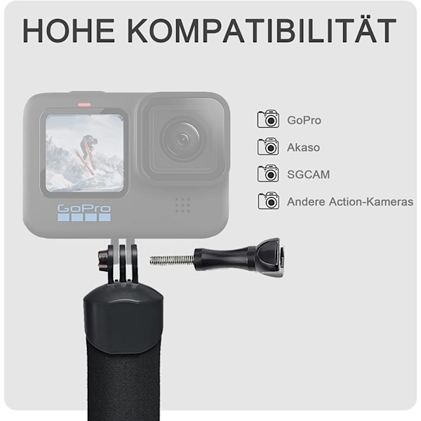 Äventyrsredo Kameratillbehör, Utdragbar Monopod för Spännande Utomhusbilder, Magnetisk Låsning för Säker Hantering, Designad för Go Pro Hero, DJI