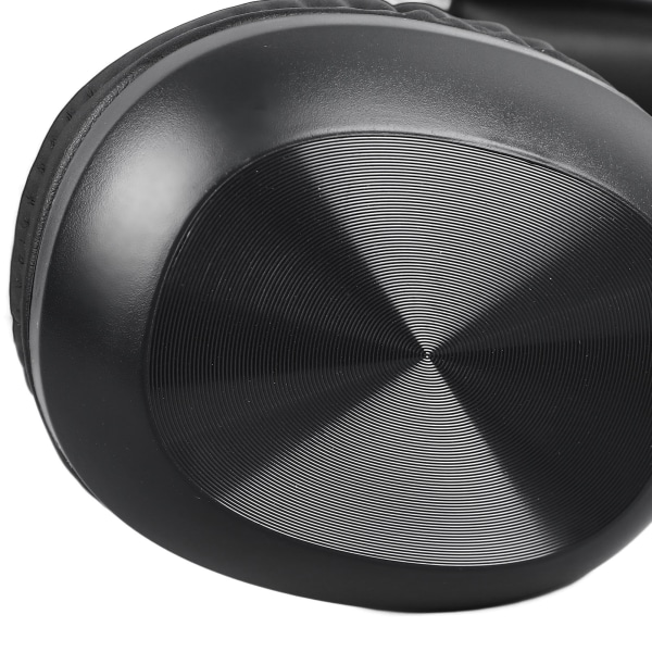 Bluetooth-hodetelefoner med støyreduksjon, kraftig bass, justerbart trådløst over-ear-headset for telefon, datamaskin, svart