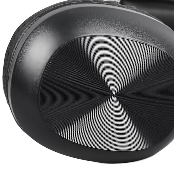 Bluetooth-hovedtelefoner med støjreduktion, kraftig bas, justerbar, trådløs over-ear-headset til telefon, computer, sort