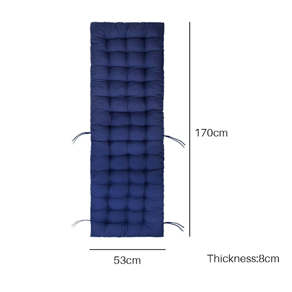 Kuddförlängning för uteplatsstolar Solstolsdynor Pad Lounge Chair Kudde för resor Semester Inomhus Utomhus