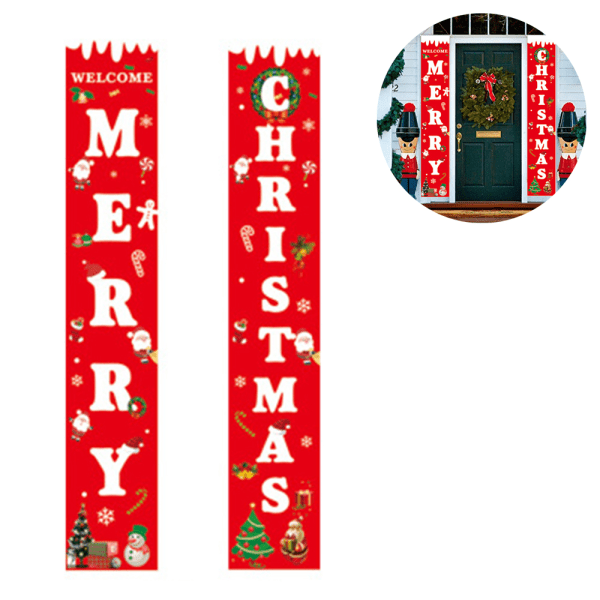 Merry Christmas Banners New Year Outdoor Indoor