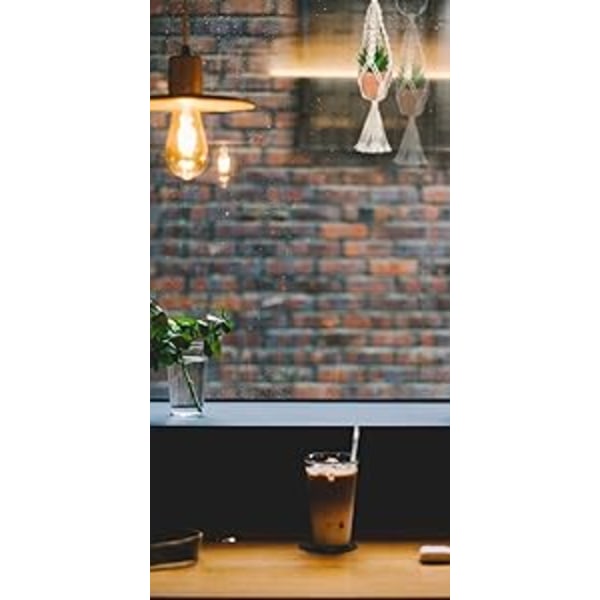 Boho Stil Dekor Mini Makramé Växthängare, Bil Backspegel Charm Med Konstgjorda Suckulenter, Miljövänliga Material För Hem Vägg Hall