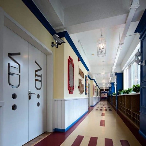 Blinkande LED Säkerhetsattrappkamera, Soldriven För Inom- och Utomhusbruk, Enkel Installation Inga Kablar Krävs, Hög Likhet Med Riktig CCTV