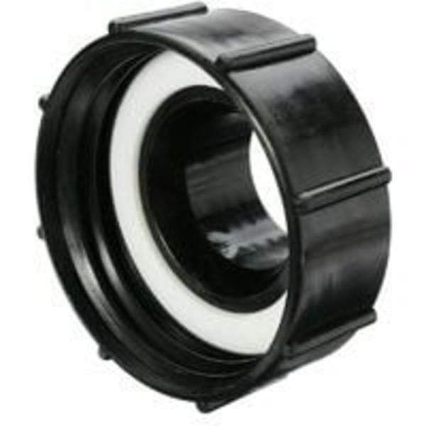 IBC-adapter DN80 3\" S100x8 100mm groft gevind til reduktion DN50 2\" S60X6 60mm til regnvandstank