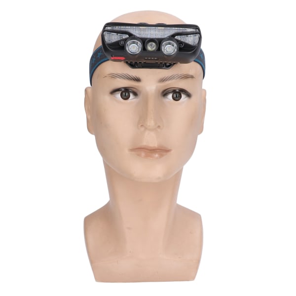 Multifunksjonell LED-hovedlykt Dobbel lyskilde USB-oppladbar