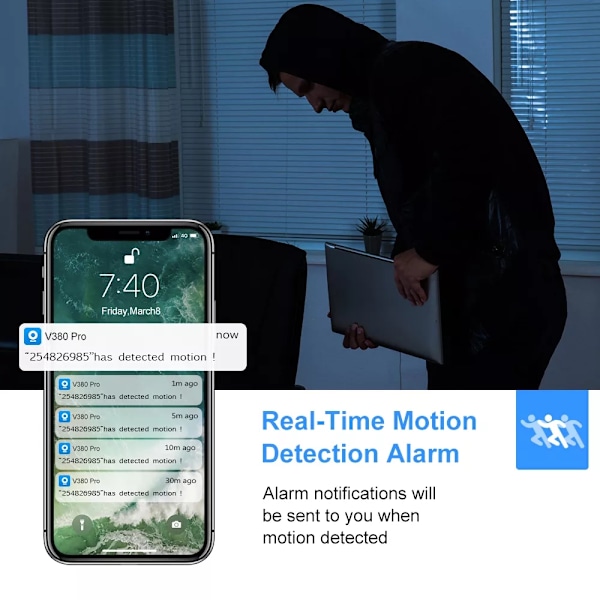 Smart Home Guardian, 2K Högupplöst Smart PTZ WiFi-kamera med Automatisk Spårning och Tvåvägsljud för Trådlös Säkerhet Inomhus