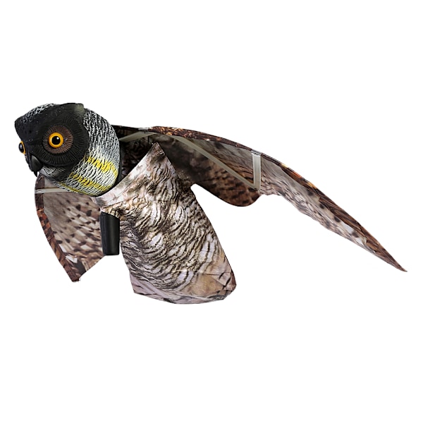 Prowler Owl med bevægelig vinge Have Fugleskræmsel Rovdyr Lokkefugl Skadedyr