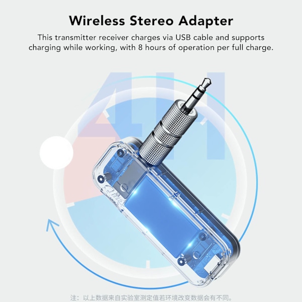 Bluetooth-lähetin-vastaanotin 2-in-1 USB-lataus Langaton AUX-sovitin TV-autokaiuttimelle Kotistereo PC