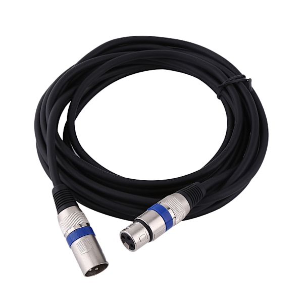 3-nastainen XLR-kaapeli, uros-naaras, M/F, suojattu äänikaapeli mikrofonisekoittimelle, 5 m