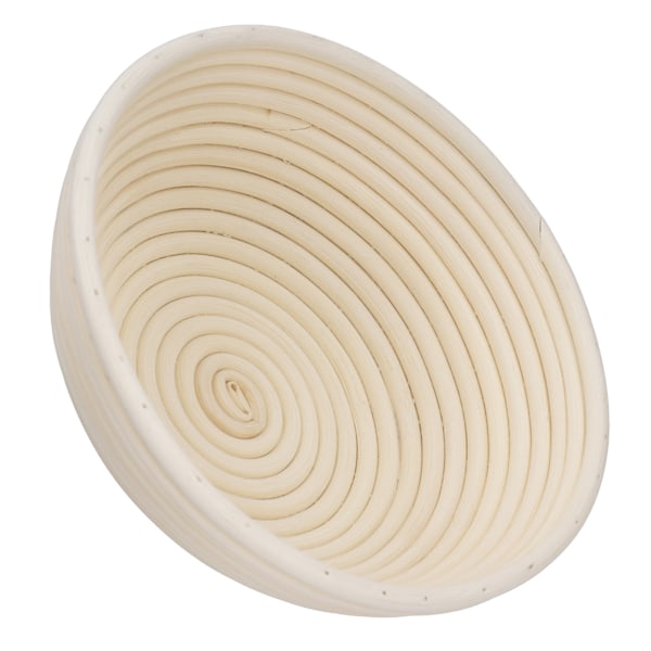 Jäskorg för Hembakat Bröd, Degskål för Jäsning, Oblekt Rattan Sourdough-korg med Liner, Naturliga Rattan Banneton-korgar, Brödbakning