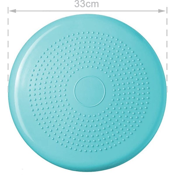 Balanskudde Wobble Cushion, Portabel Utrustning för Kärnmuskulaturträning för Sensoriska Barn och Kontorsarbetare Extra Tjock med Halkfritt Grepp