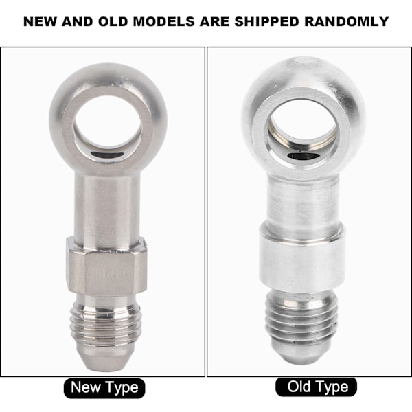 Banjo Adapter Fitting Rustfritt Stål 10mm/0.4in (AN4 AN 04) for M10 Banjo Bolt