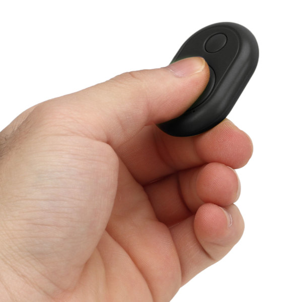 Kamera fjernbetjening trådløs Bluetooth mobiltelefon lukker fjernbetjening selfie knap klikker sort