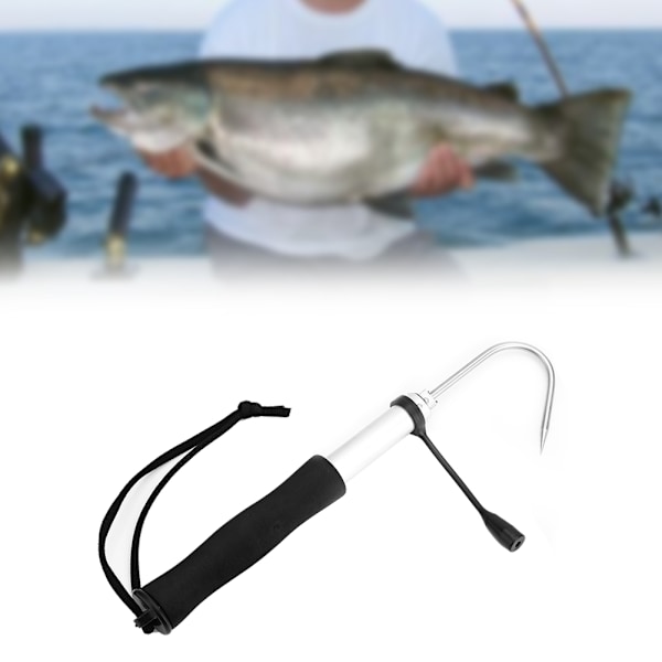 Avancerad fiskeutrustning, bärbart snöre håller din utrustning nära, justerbart skaft i aluminiumlegering för exakt manövrering