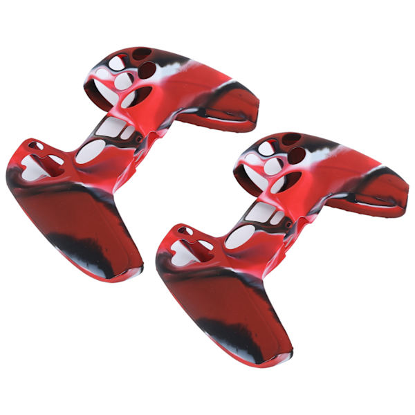 2 st Gamepad skyddande skal kamouflage silikonfodral hud för PS5 spelkontroll