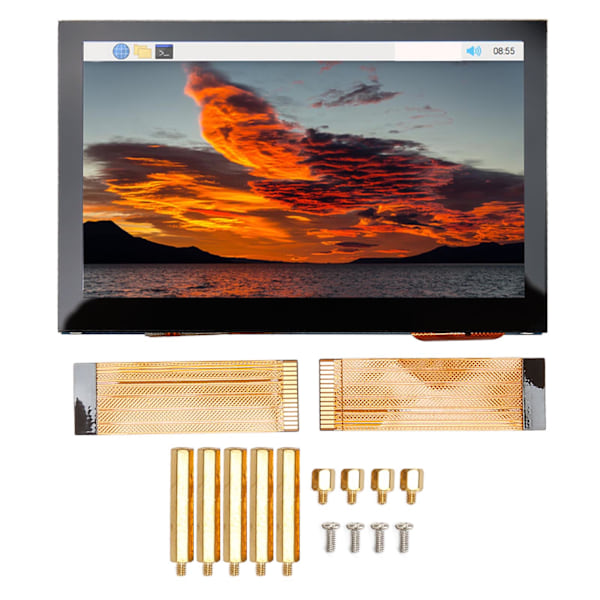 4,3 tommer QLED-touchskærm 78%NTSC dæmpbar 160 graders visuel 4,3 tommer DSI QLED-skærm til RasPi Pi4B/3B+/3A+/3B/2B+/A+