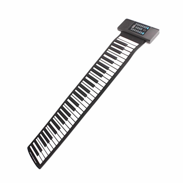 61 Tangenter Roll Up Keyboard Piano MIDI Funktion Bærbar Hånd Roll Piano med LED Digital Display 100‑240V