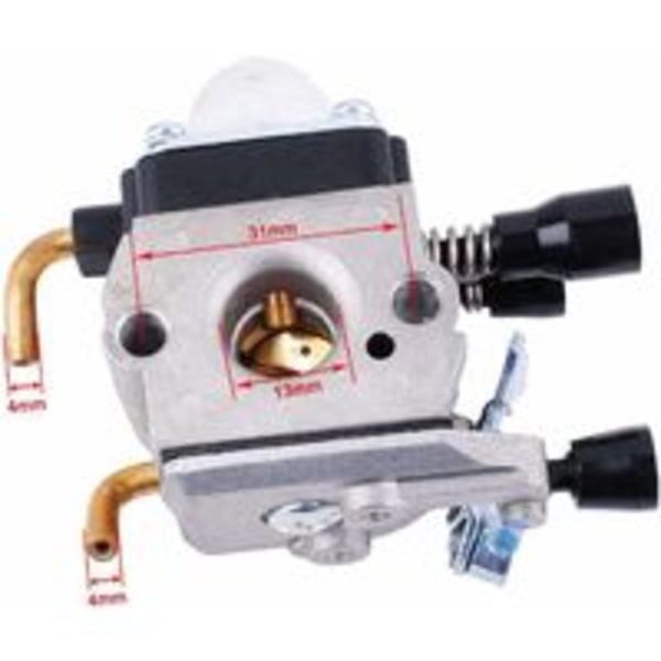 Kaasutin ilmansuodattimella ja polttoaineletkulla Stihl FS55 FS38 FS45 FS46 FS55C FC55 FS74 FS75 FS76 FS80 KM85 raivaussahaan