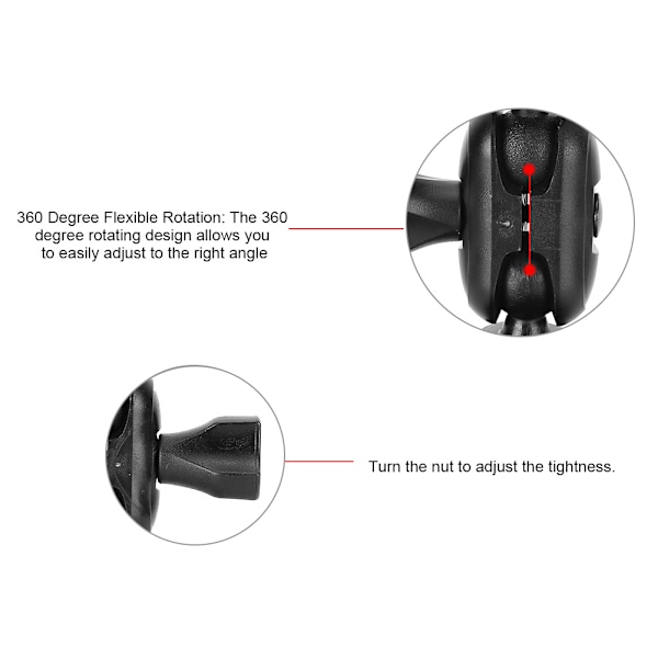Universal Bil DVR-hållare 360° Rotation Bakspelspegelmontering för Smarttelefon GPS Navigation Gaffelhuvud