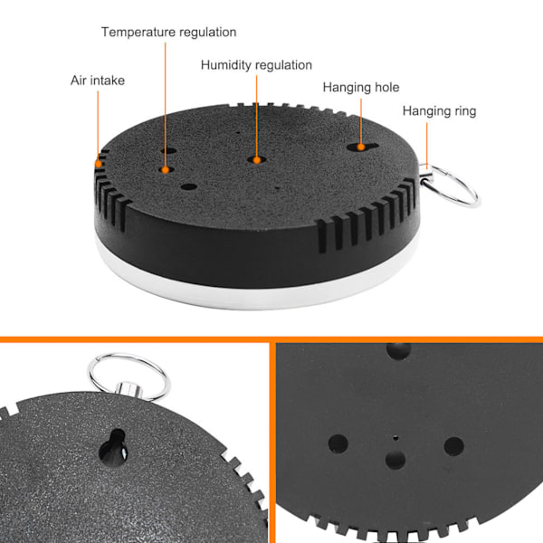 Sisäilman lämpömittari ja kosteusmittari, seinälle ripustettava lämpötila- ja kosteusmittari kotiin, varastoon ja toimistoon