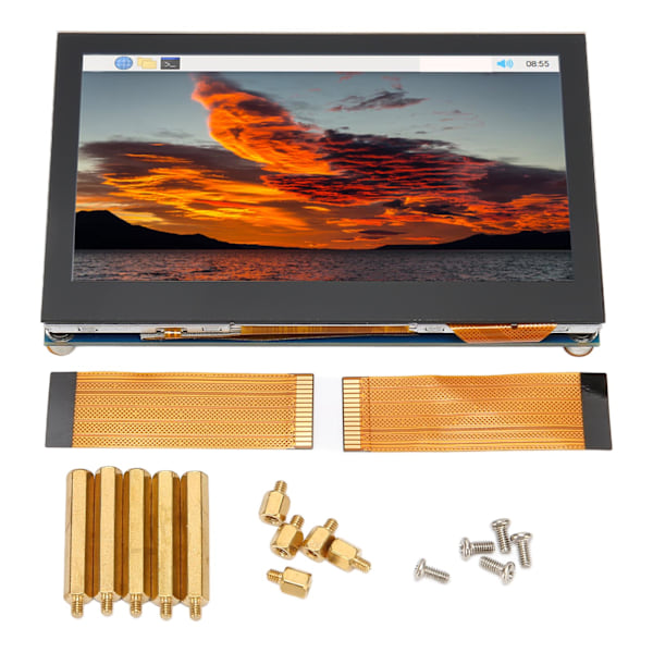 4,3 tommer QLED-touchskærm 78%NTSC dæmpbar 160 graders visuel 4,3 tommer DSI QLED-skærm til RasPi Pi4B/3B+/3A+/3B/2B+/A+