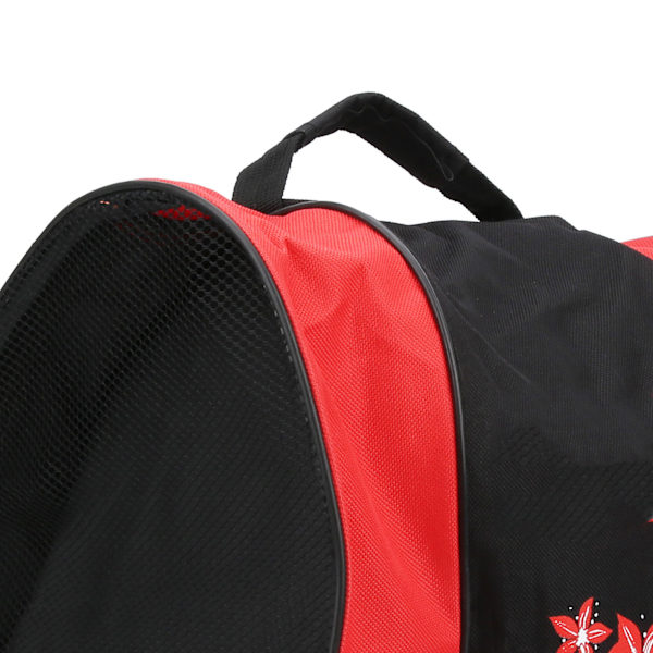 3 lag nylon rulleskøyte ryggsekk singel skulderpose fritids sports pakksekk (rød)