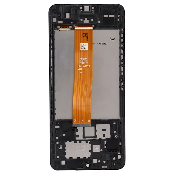 Skärmersättning LCD-skärm Touch Digitizer Assembly för Samsung Galaxy A125 med ram