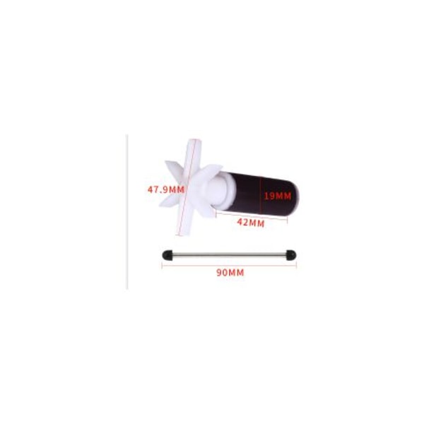 Graveringsmaskin Vannpumpe Rotor Nedsenkbar Pumpe Rotor Keramisk Aksel Miniatyr Vannpumpe Rotor