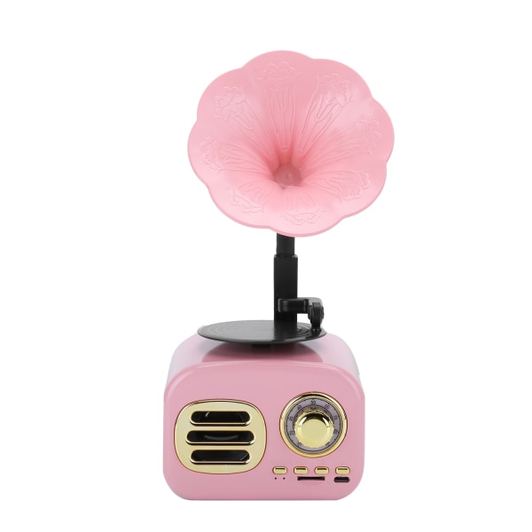 Kannettava gramofoni Vintage Retro Bluetooth-kaiutin Kaiutinlaatikko Varusteet Lisävarusteet
