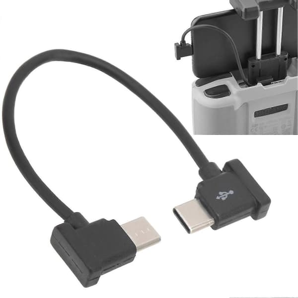 DJI Mavic Air 2/Mini 2 Typ C fjärrkontrollkabel 15 cm USB C datasynkroniseringsladd