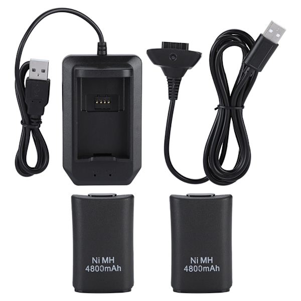 Uppladdningsbart batteripaket 4800mah för XBOX 360