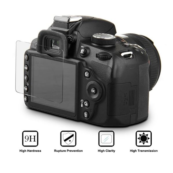 LCD-skärmskydd kompatibel med Nikon P1000/P950 härdat glas skärmskydd AntiScrach