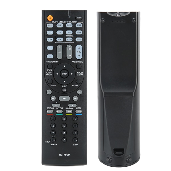 Premium ABS fjernkontroll erstatningsdel passer for Onkyo RC-799M