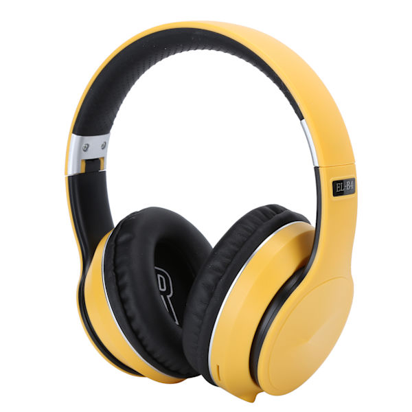 Hodemontert trådløst Bluetooth-headset Foldable Stereo Sport Earphone Support Radio Mode(gul )