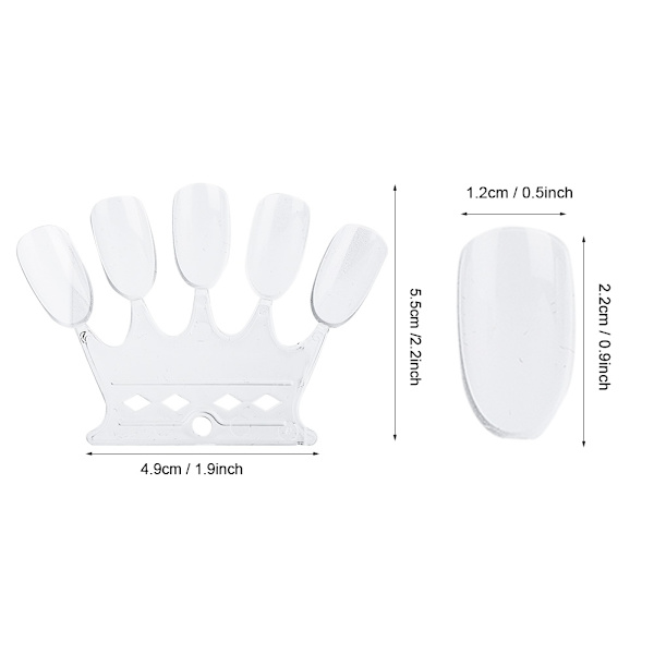 50 st nagelkonstövningstips manikyrpolering gel färgdisplay nagellack visningsverktyg 3#