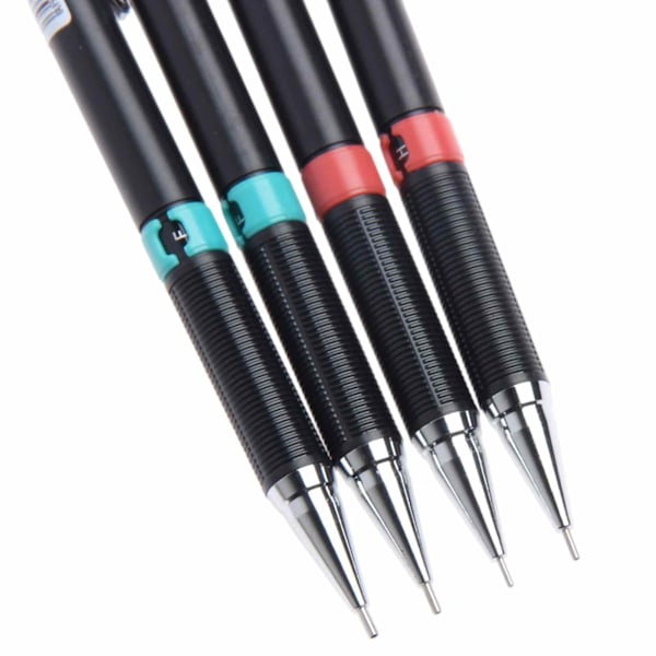 Mekaniskt Pennset, 0.3 0.5 0.7 0.9mm HB Mekanisk Penna Automatisk Penna Stiftpenna Arkitektur Tryckpenna med Suddgummi Pennstift
