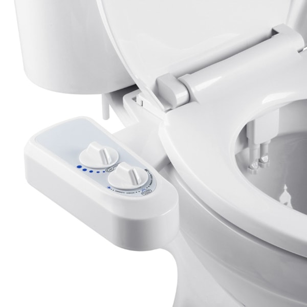 Bidet-tilbehør Selvrensende Dobbelt Dyse Justerbart Vandtryk Koldt Vand Toilet Bidet til Feminint Vask 1/2
