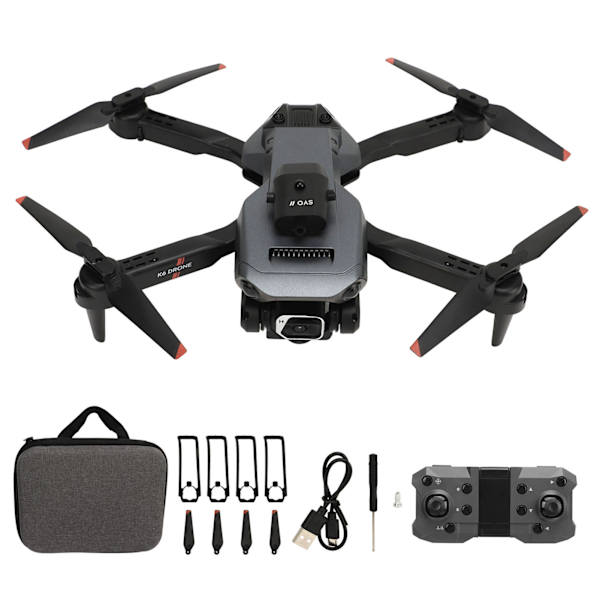 Fireveis Hindring Unngåelse Drone 4K HD 50x Zoom Foldable Dual Kamera Quadcopter For Folk Over 14 År Gammel