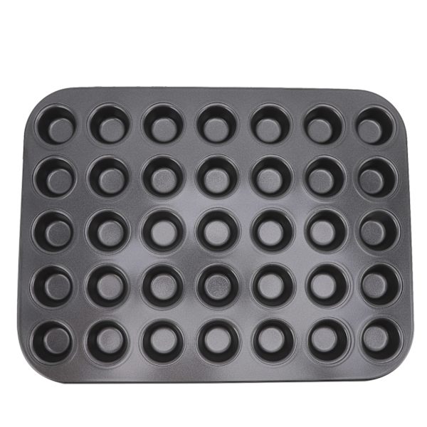 Nonstick Mini Cupcake Muffinformar i kolstål, köksbakformar för bakning av kakor och bröd