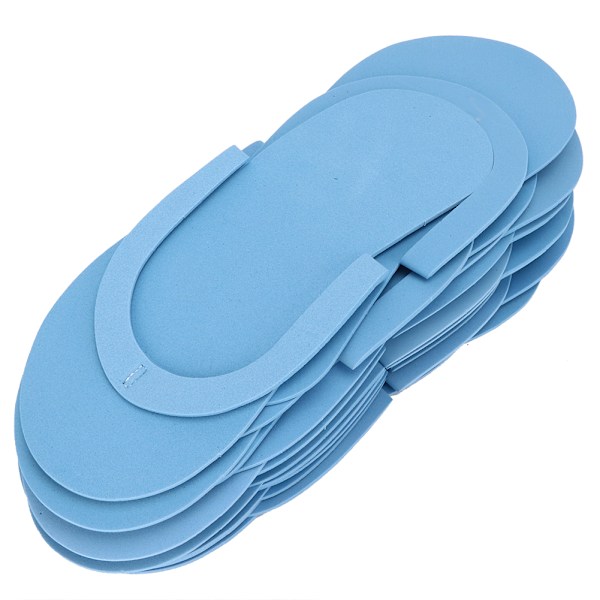 12 par engångs flip-flops 3 mm tjocklek bärbara tofflor för hotell resor spa center 42 (blå)
